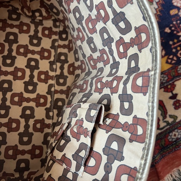 GUCCI GG Canvas Sherry Line Tote Bag Beige Black 139260 - Picture 15 of 16